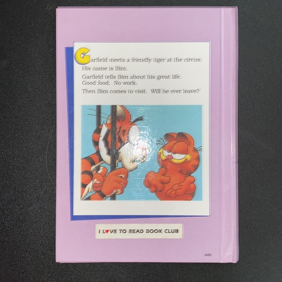 VINTAGE Garfield and the Tiger Hardcover Golden Easy Reader - Picture 3 of 4